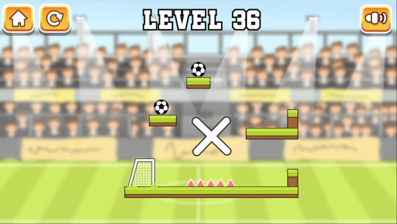 Rotate Soccer Game Final Level Screenshot.