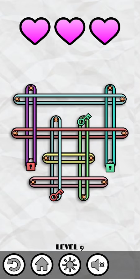 Rubbers Master Game Level Progress Screenshot.