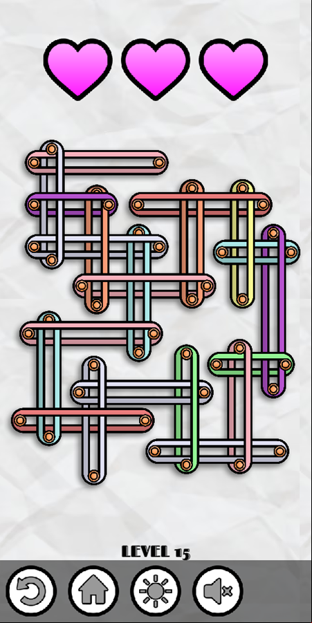 Rubbers Master Game Level Puzzle Screenshot.