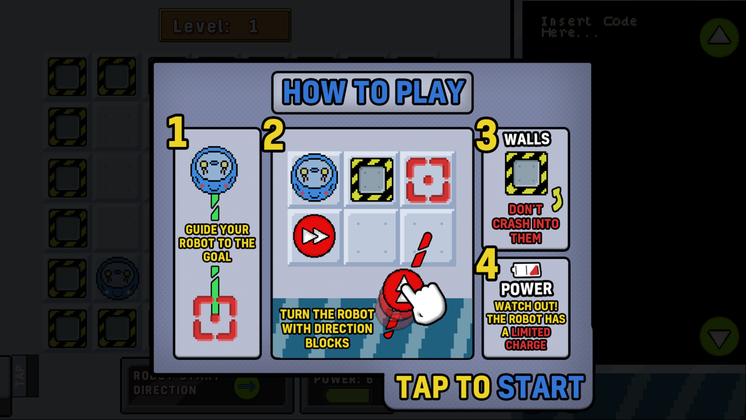Rubi's Coding Class Game How To Play Screenshot.