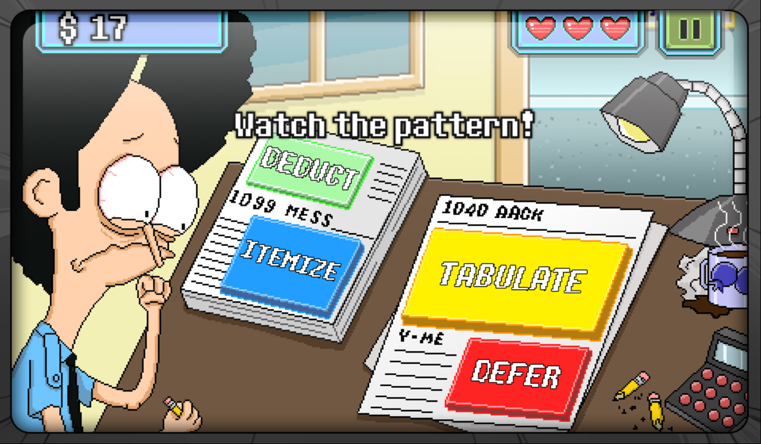 Sanjay and Craig Frycade Game Do Your Taxes Game Play Screenshot.