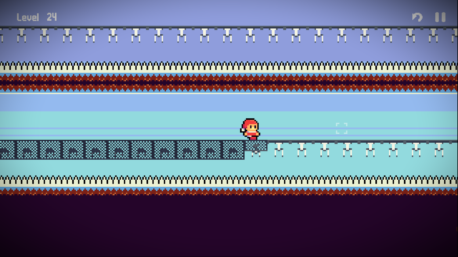 Santa Dash Game Level Challenge Screenshot.