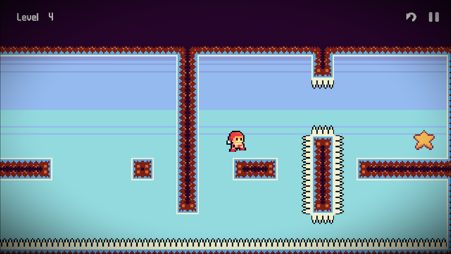 Santa Dash Game Level Play Screenshot.