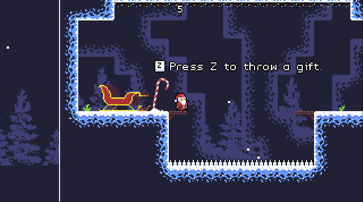 Santa's Secret Gift Game How To Play Screenshot.