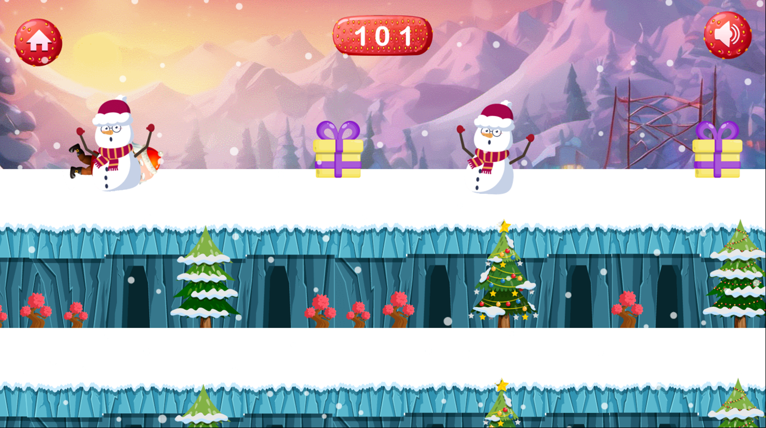 Santa's Snow Run Game Fail Screenshot.