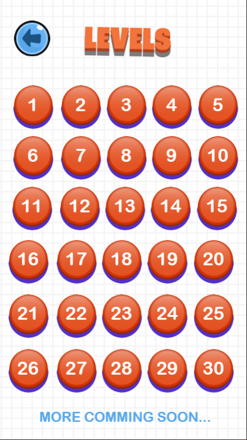 Save The Doge Game Level Select Screen Screenshot.