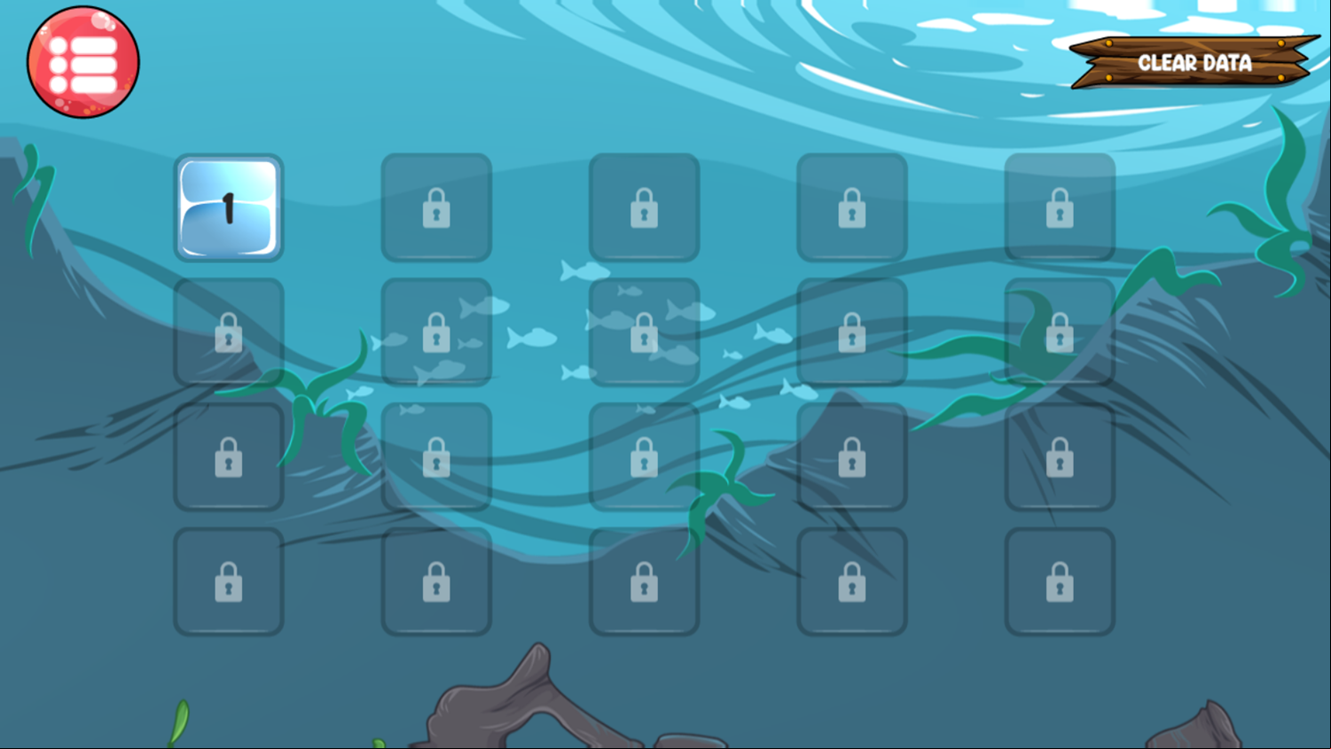 Save The Prince Game Level Select Screenshot.