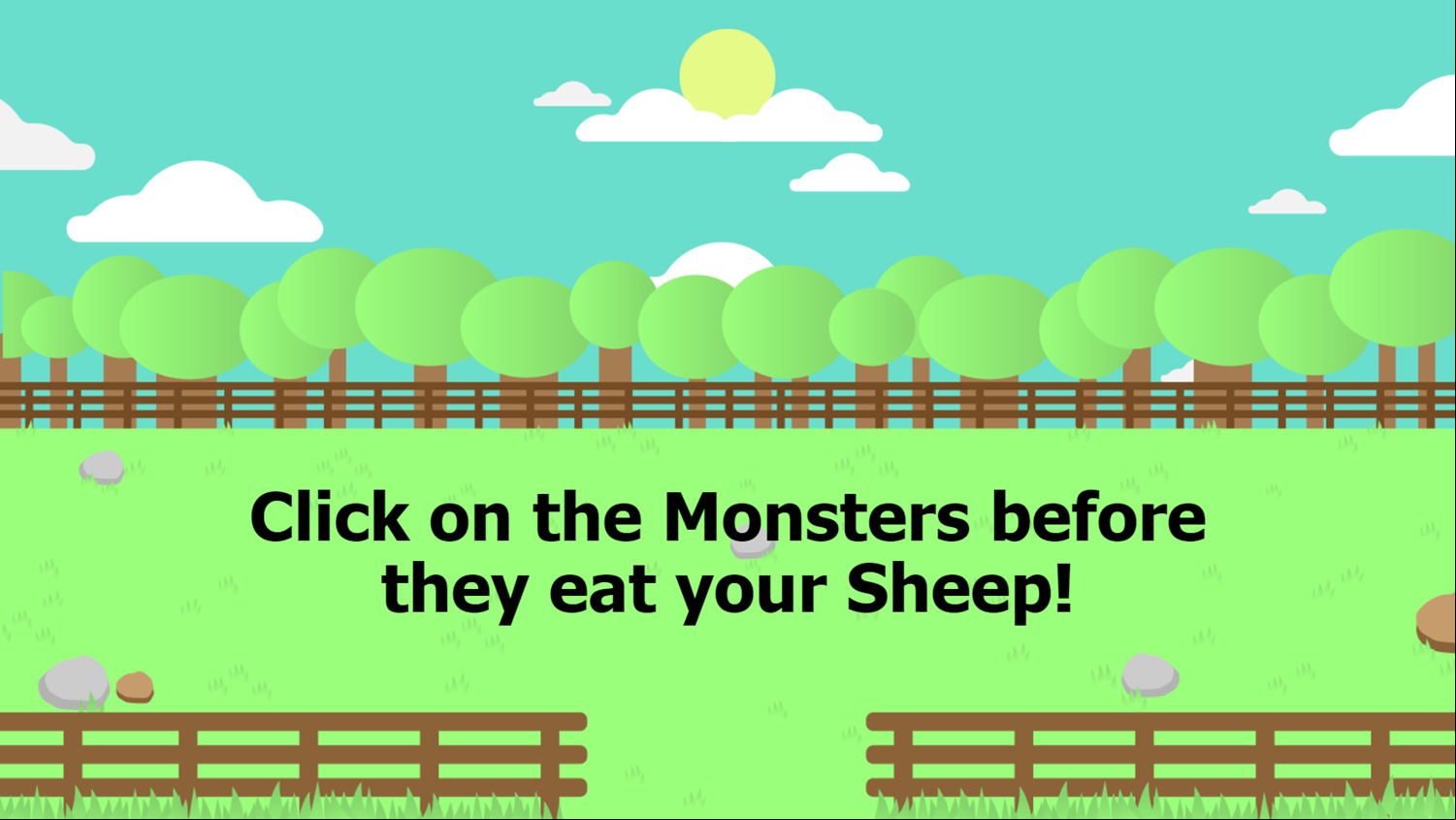 Save the Sheep Game How To Play Screenshot.