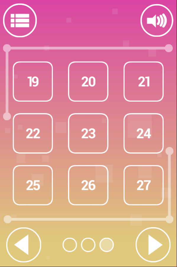 Scaled Game Level Select Screen Screenshot.
