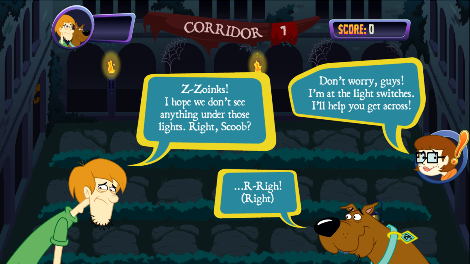 Scooby Doo Creepy Corridors Velma Don't Worry Screenshot.