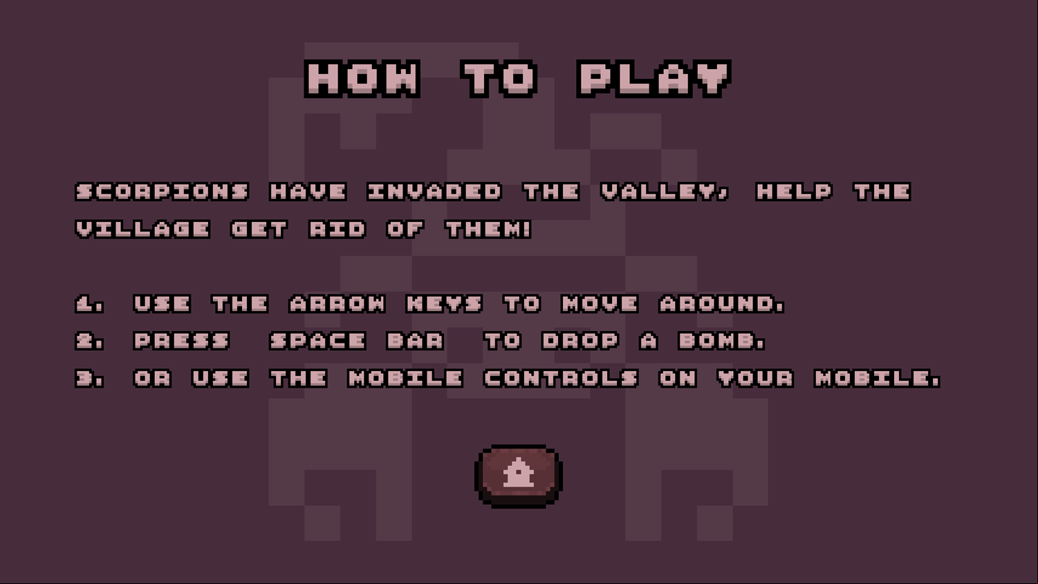 Scorpion Valley Game How To Play Screenshot.