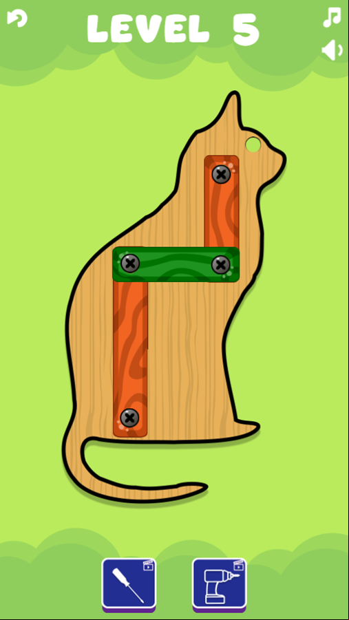 Screw Puzzle Game Next Level Screenshot.