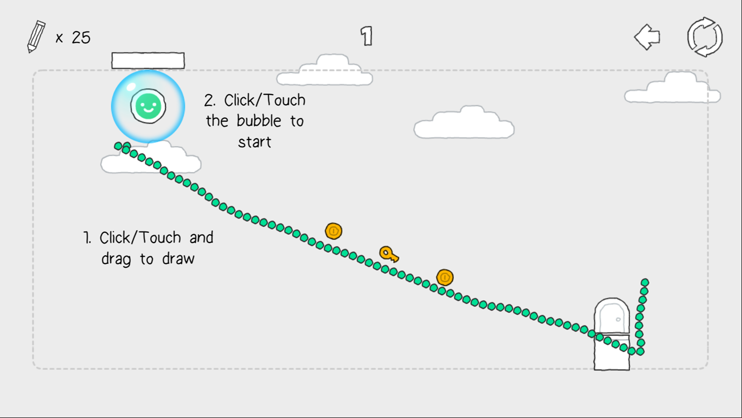 Scribble World Drawing Puzzle Game Screenshot.