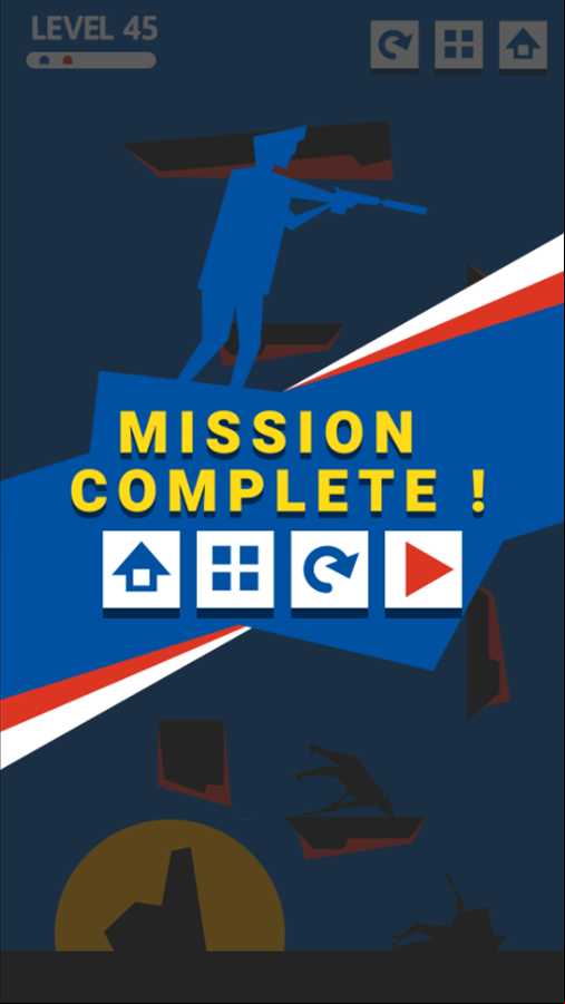 Secret Agent Game Mission Complete Screen Screenshot.