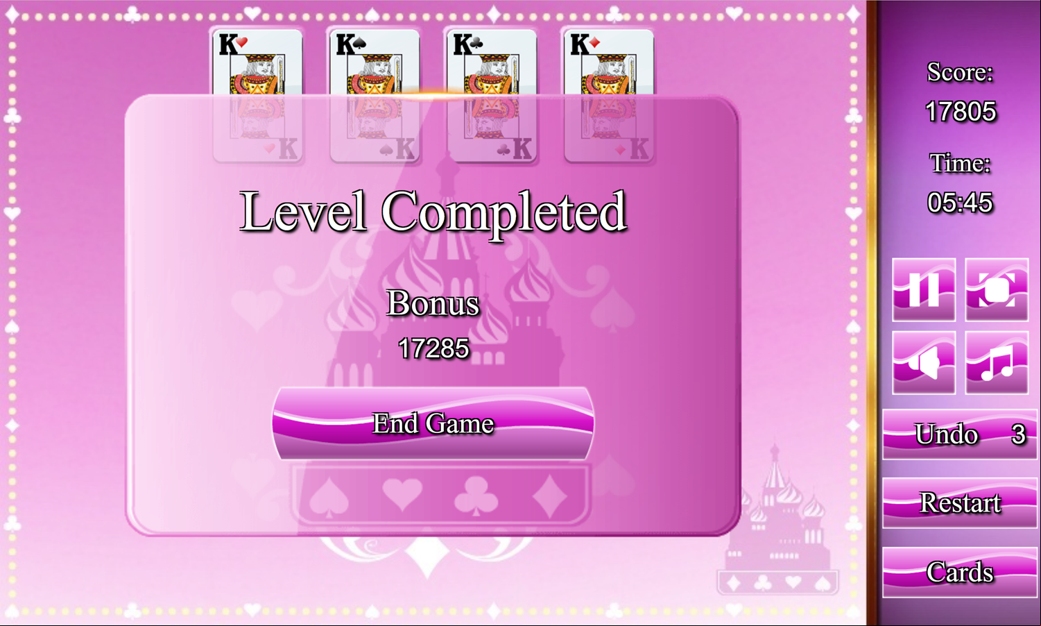 Secret Russian Game Level Completed Screen Screenshot.