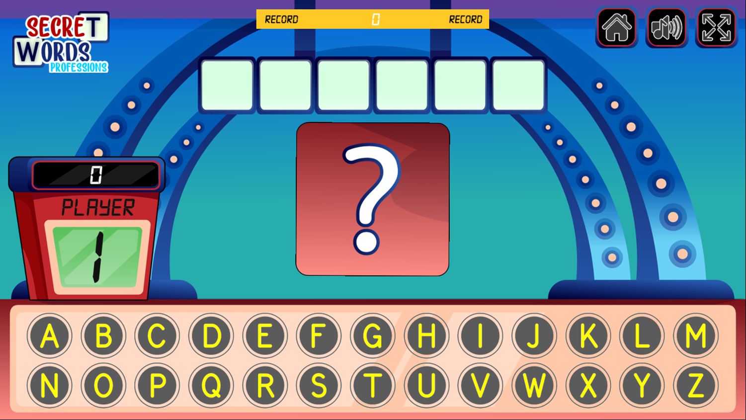 Secret Words Professions Game Level Start Screenshot.
