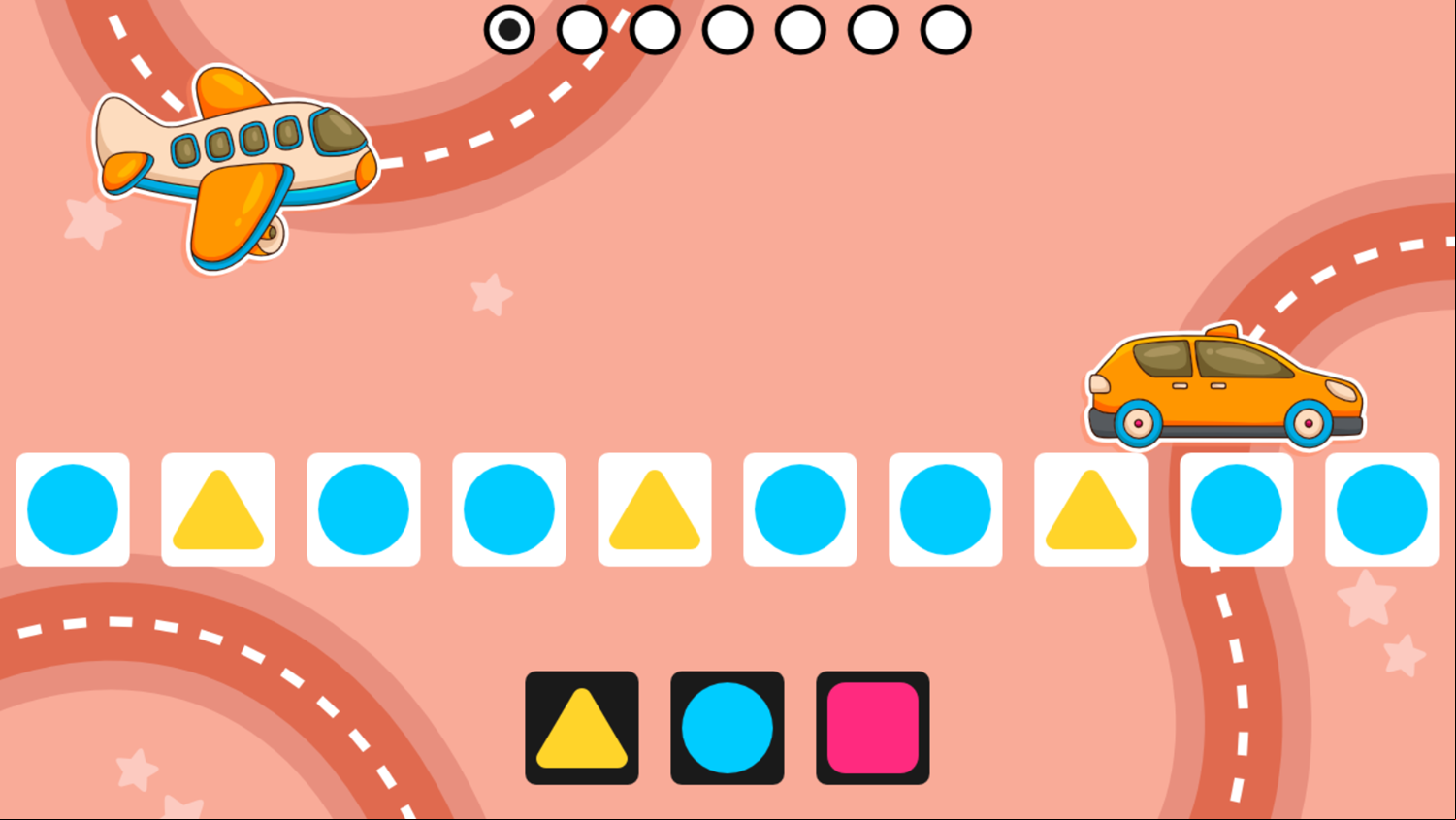 Shape Patterns Game Level Play Screenshot.