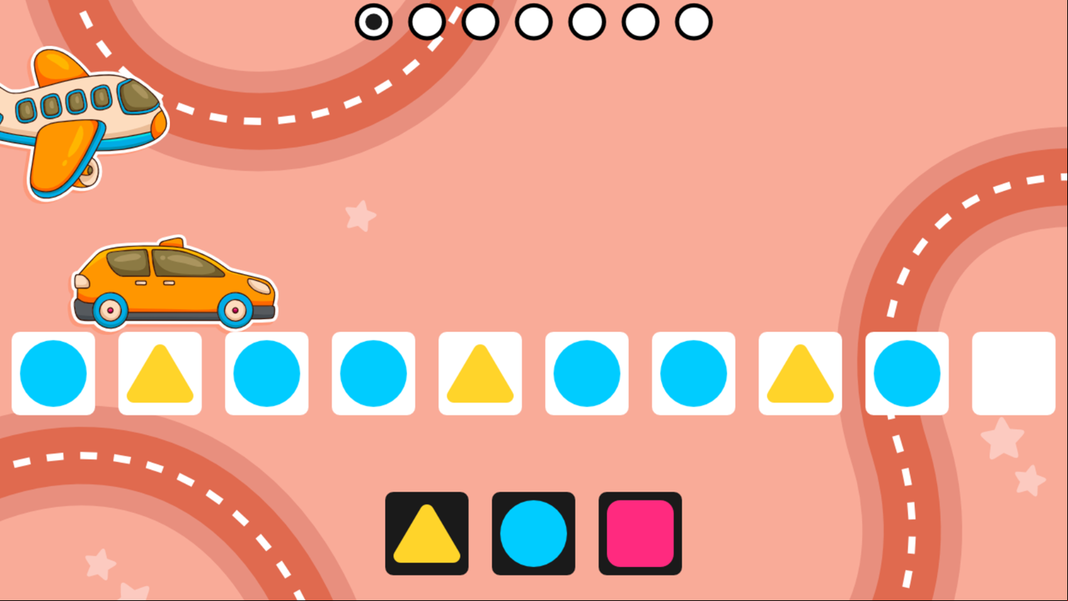 Shape Patterns Game Level Start Screenshot.