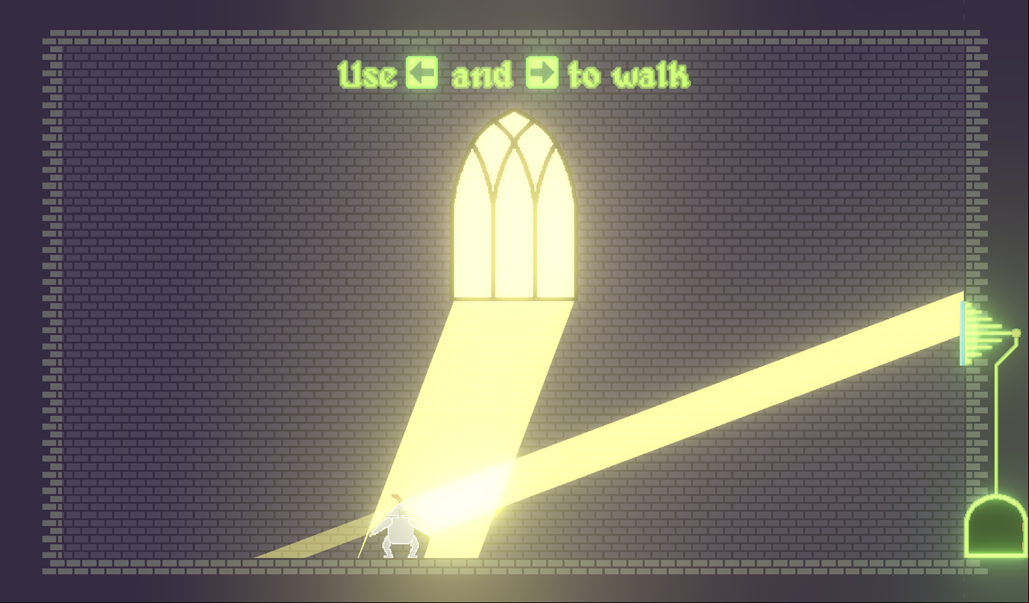 Shining Knight Game Moving Instructions Screen Screenshot.