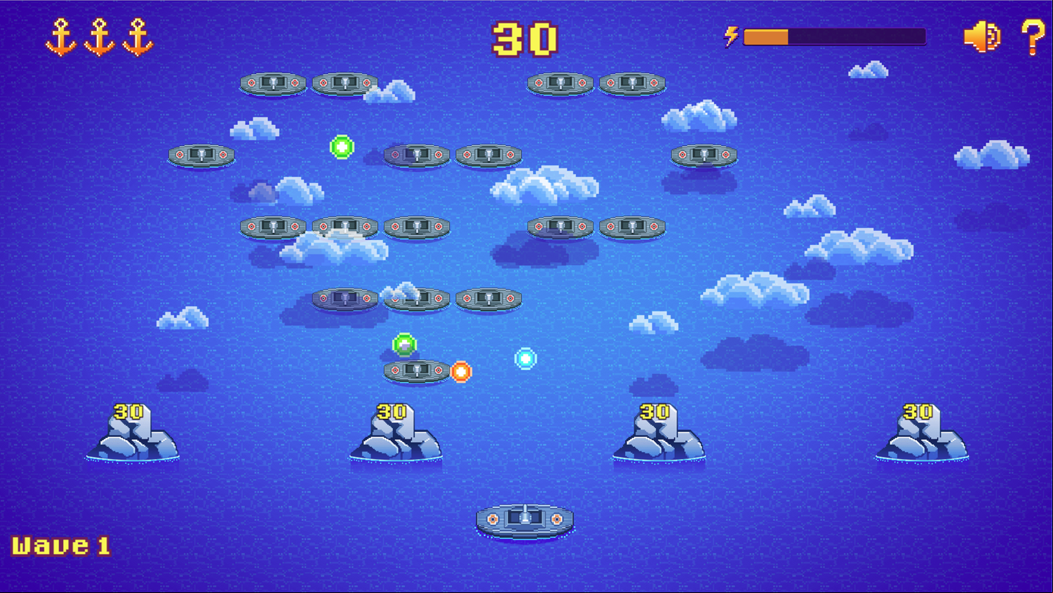 Ship Invaders Game Screenshot.