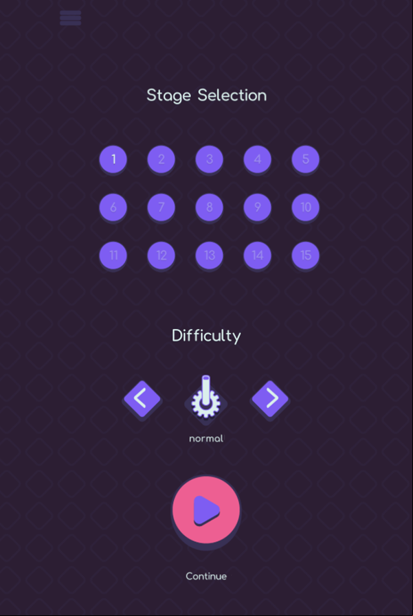 Shoot Up Game Stage Selection Screenshot.