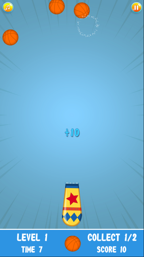 Shooting Balls Game Play Screenshot.