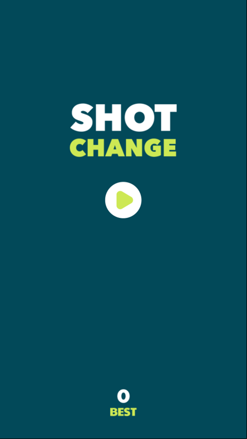 Shot Change Game Welcome Screen Screenshot.