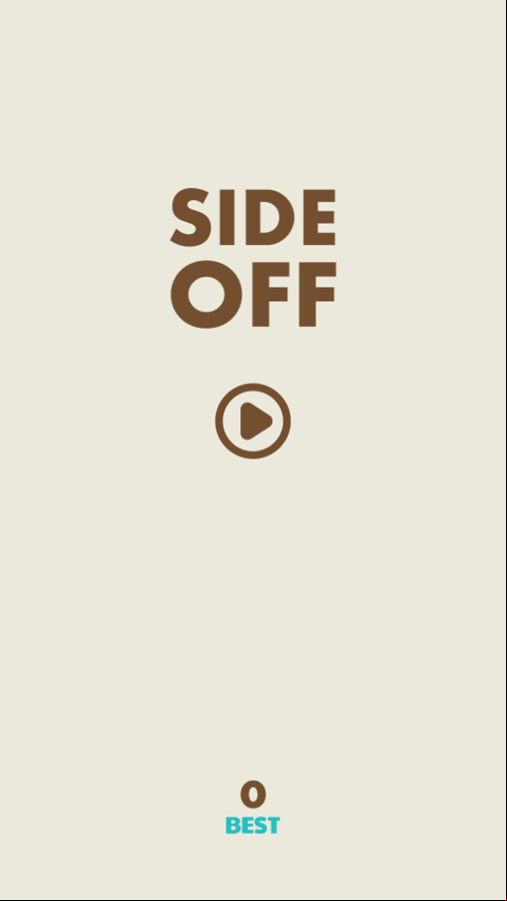 Side Off Game Welcome Screen Screenshot.