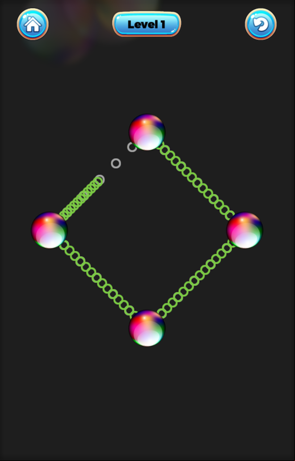 Single Chain Game Level Play Screenshot.