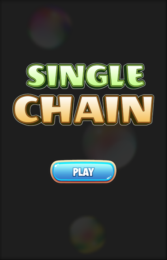Single Chain Game Welcome Screen Screenshot.
