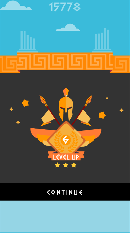 Six Moves Game Level Beat Screen Screenshot.