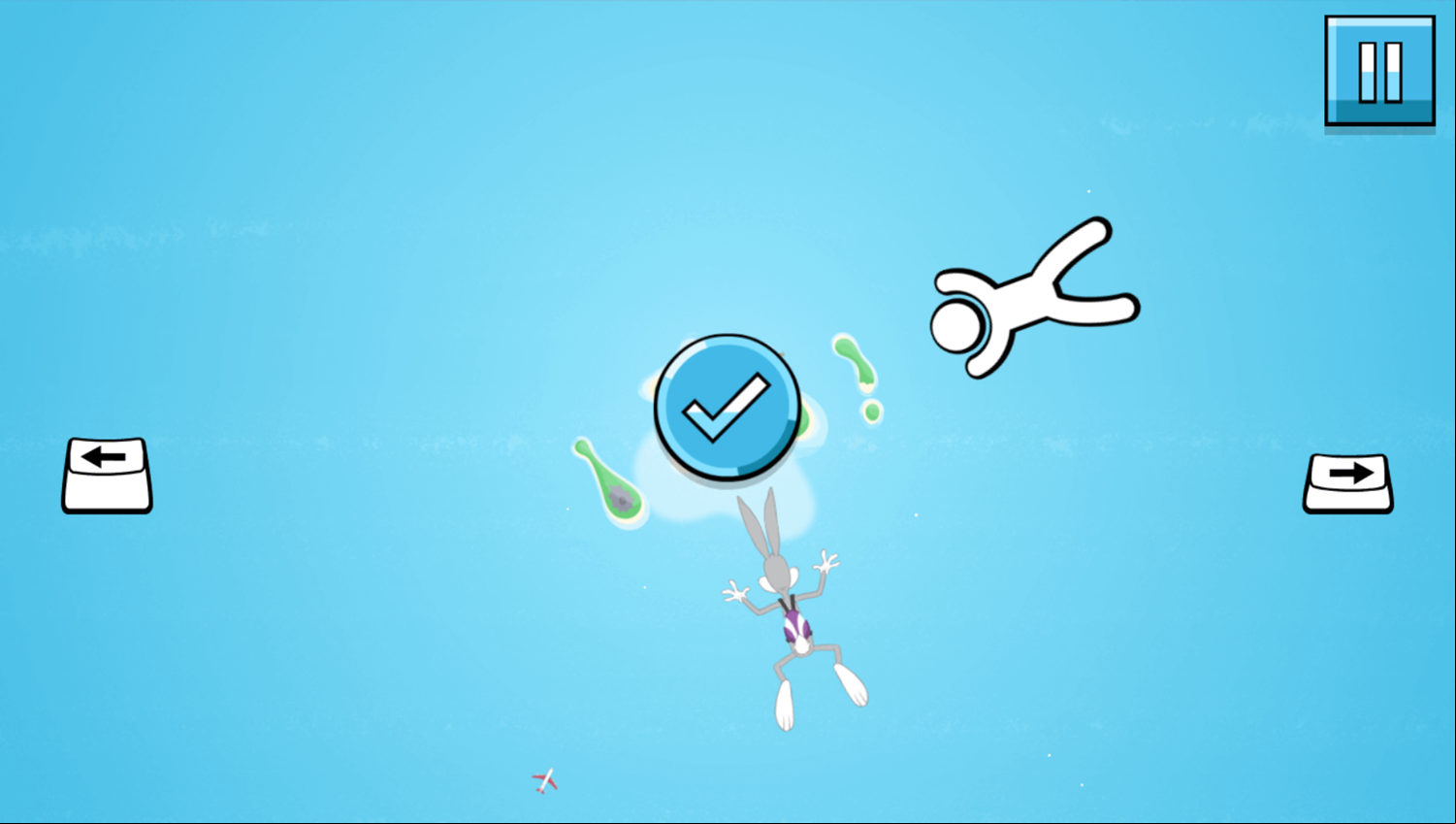 Sky Dive Game How To Play Screenshot.