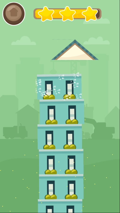 Skyscraper Game Level Play Screenshot.