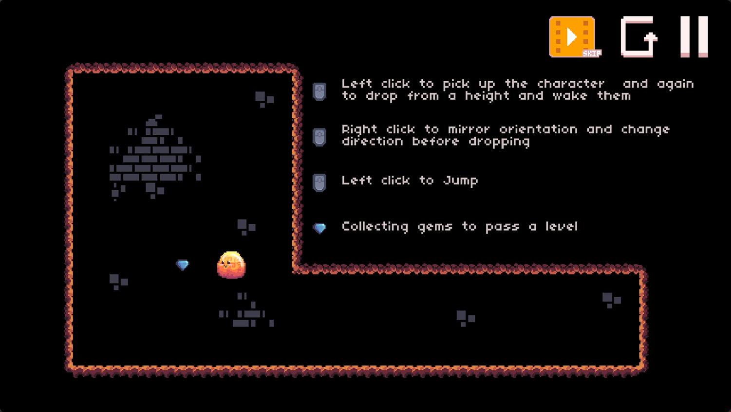 Sleepy Slime Game Level Play Screenshot.