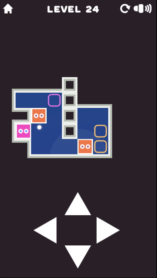 Sliding Blocks Game Final Level Screenshot.