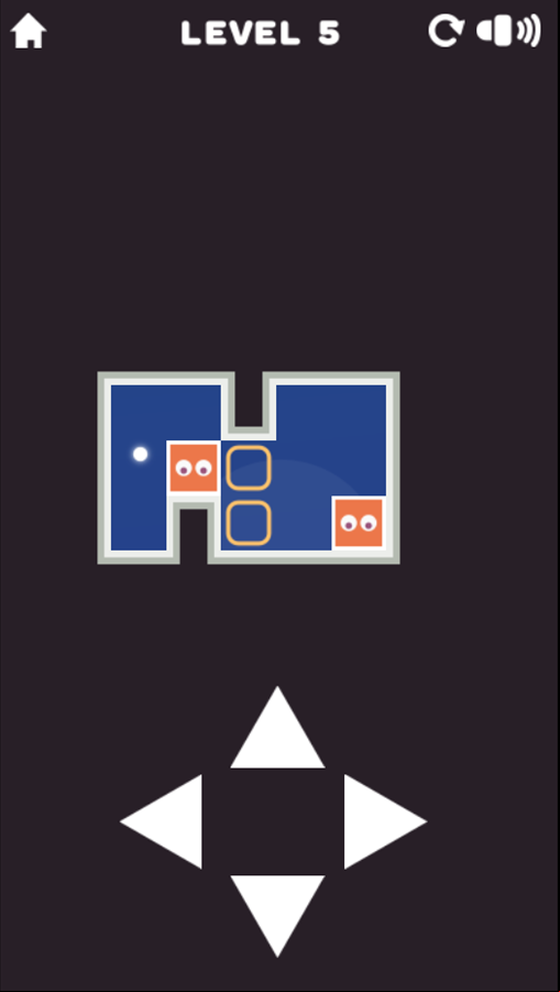 Sliding Blocks Game Level With Two Blocks Screenshot.