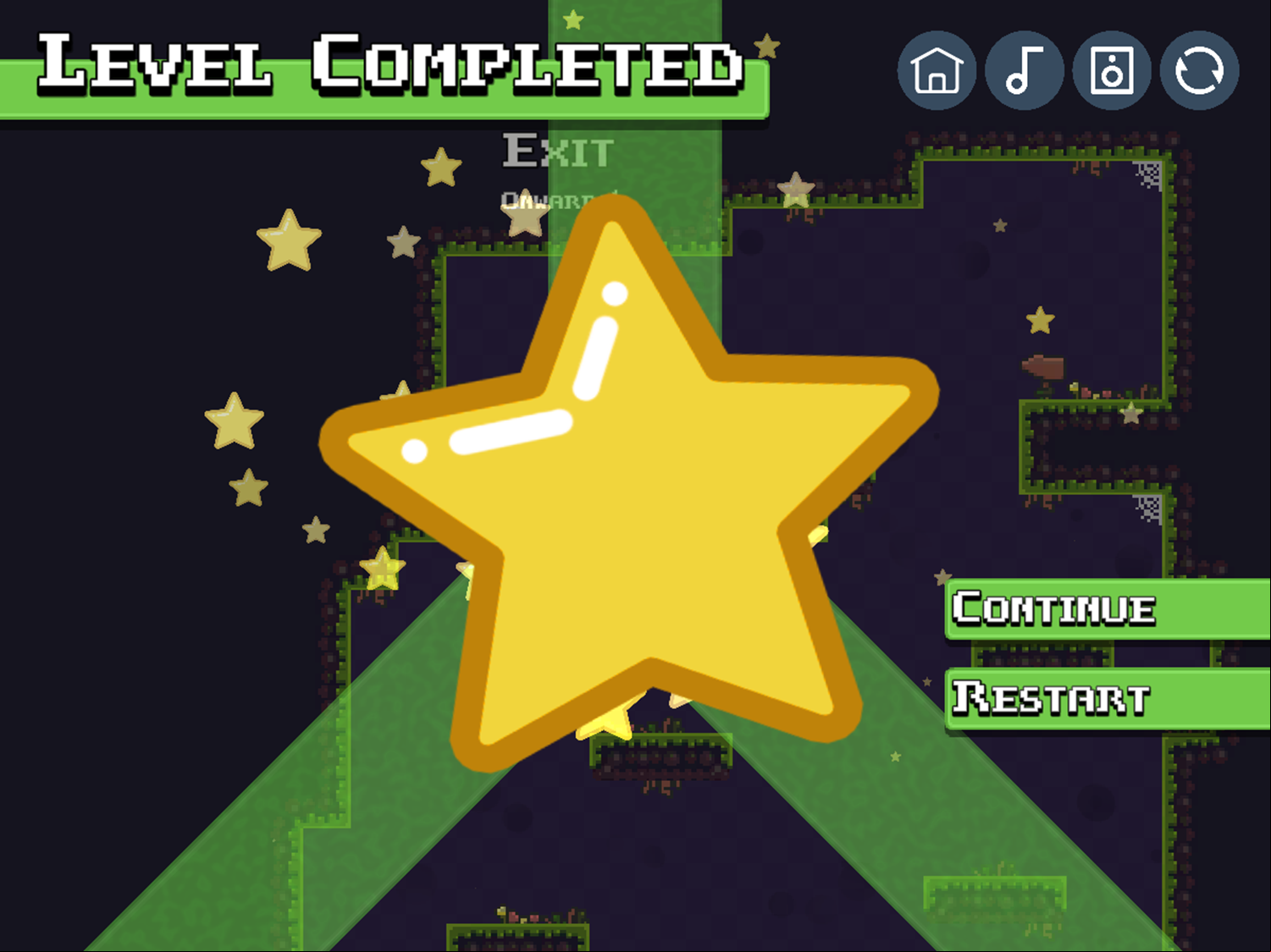 Slime Climb Game Level Completed Screenshot.