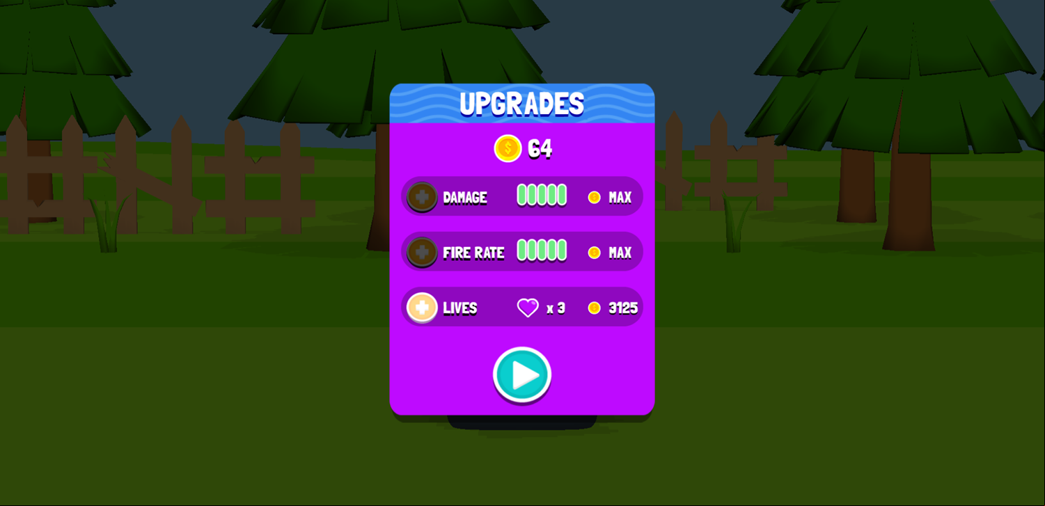 Slime Farmer Game Upgrades Screen Screenshot.