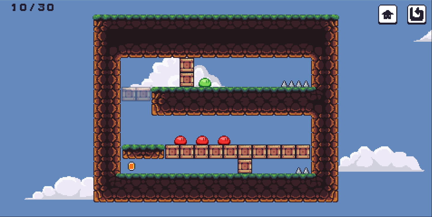 Slime Switch Game Red Slime Screenshot.