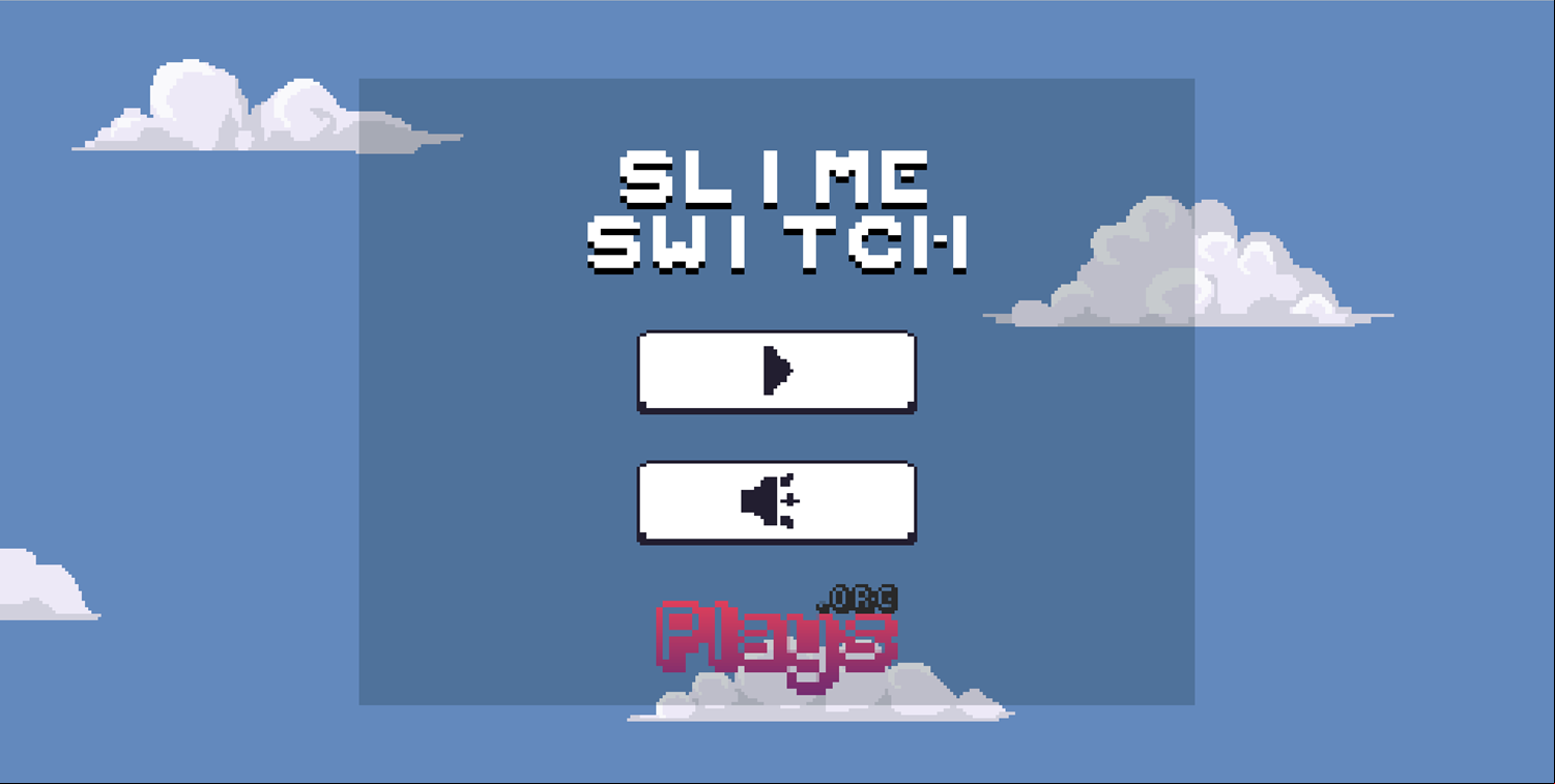 Slime Switch Game Welcome Screen Screenshot.