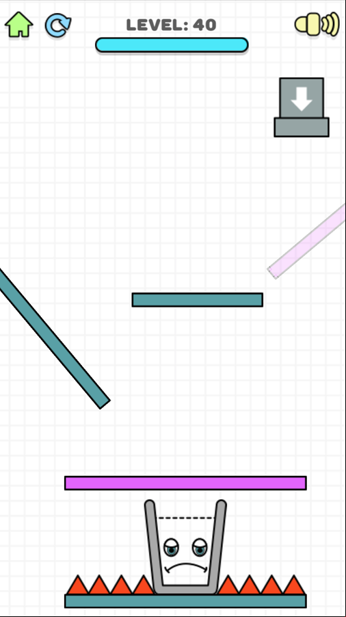 Smiling Glass Game Final Level Screenshot.
