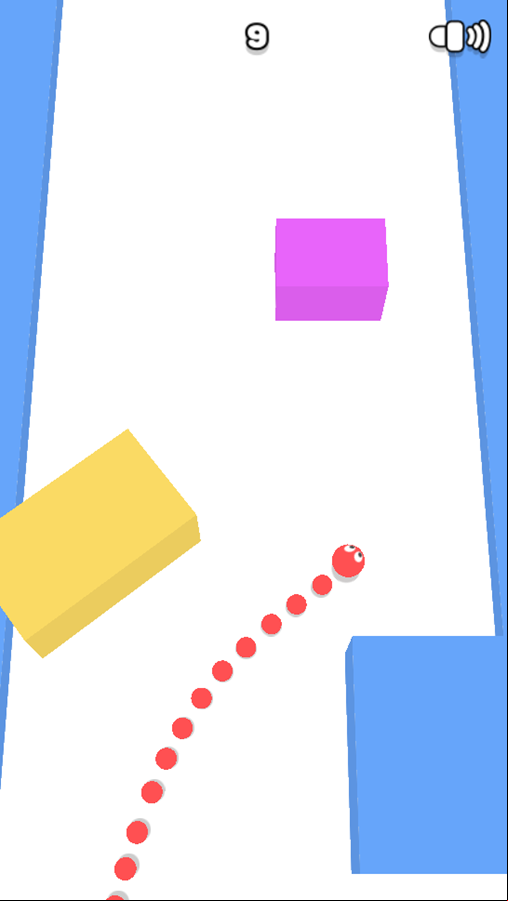 Snake Rush Game Play Screenshot.