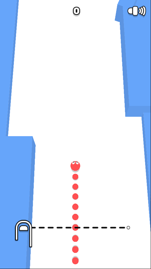 Snake Rush Game Start Screenshot.