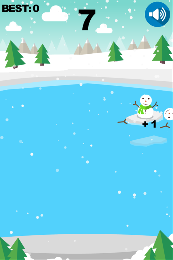 Snowball Fast Game Play Screenshot.