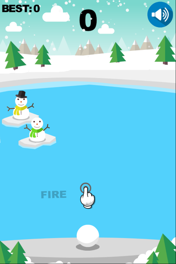 Snowball Fast Game Start Screenshot.