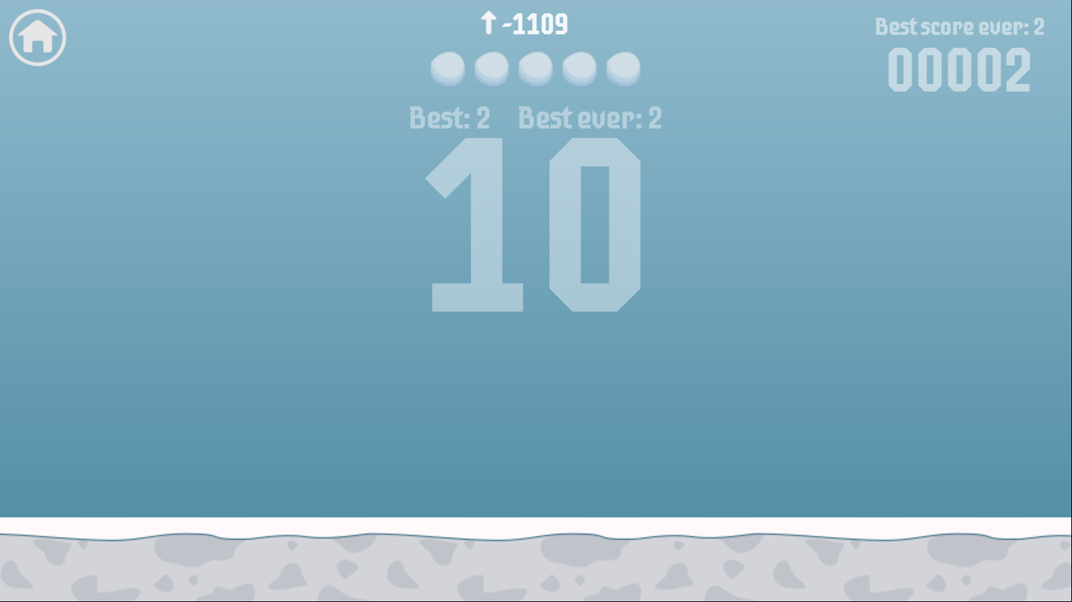 Snowball Throw Game Play Screenshot.
