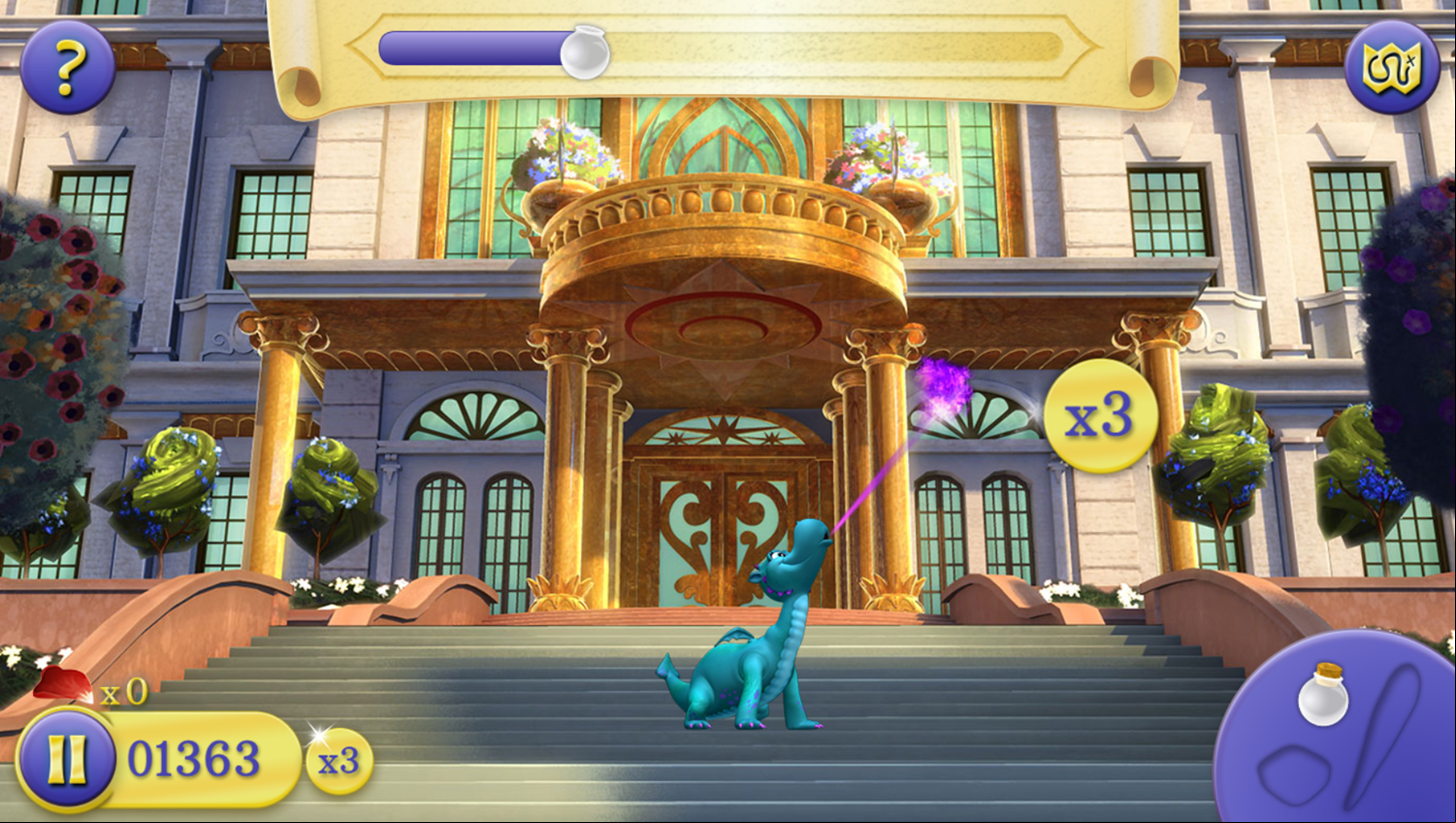 Sofia the First a Spell for Mr. Cedric Mini Game Play Screenshot.