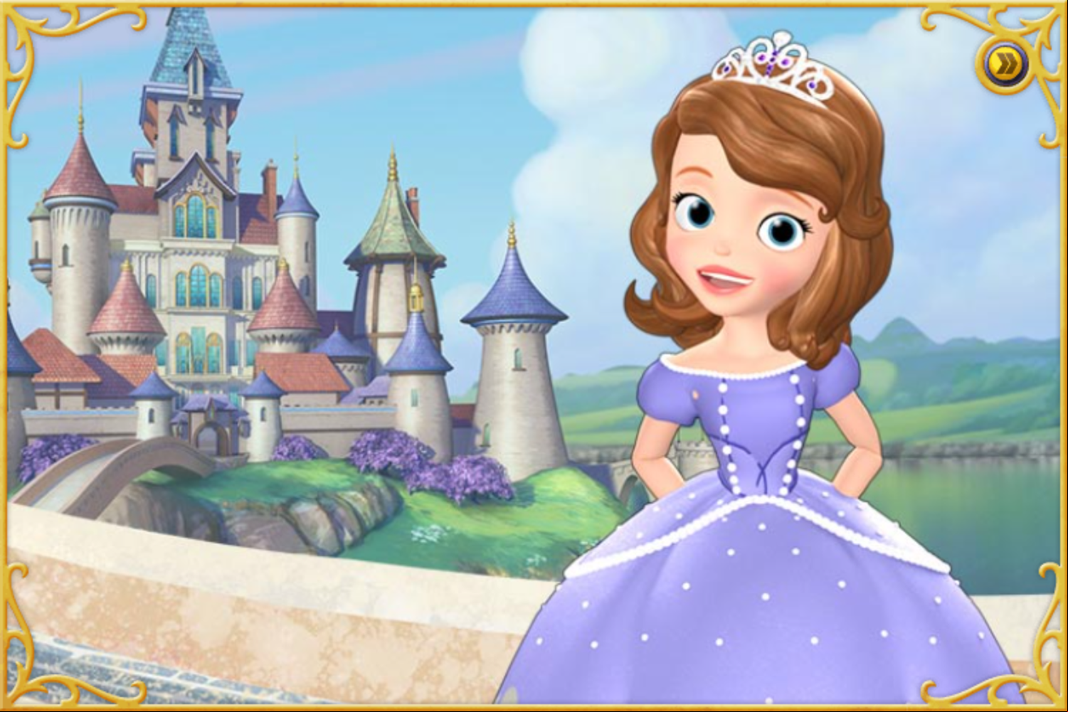 Sofia the First Curse of Princess Ivy Game Intro Screenshot.