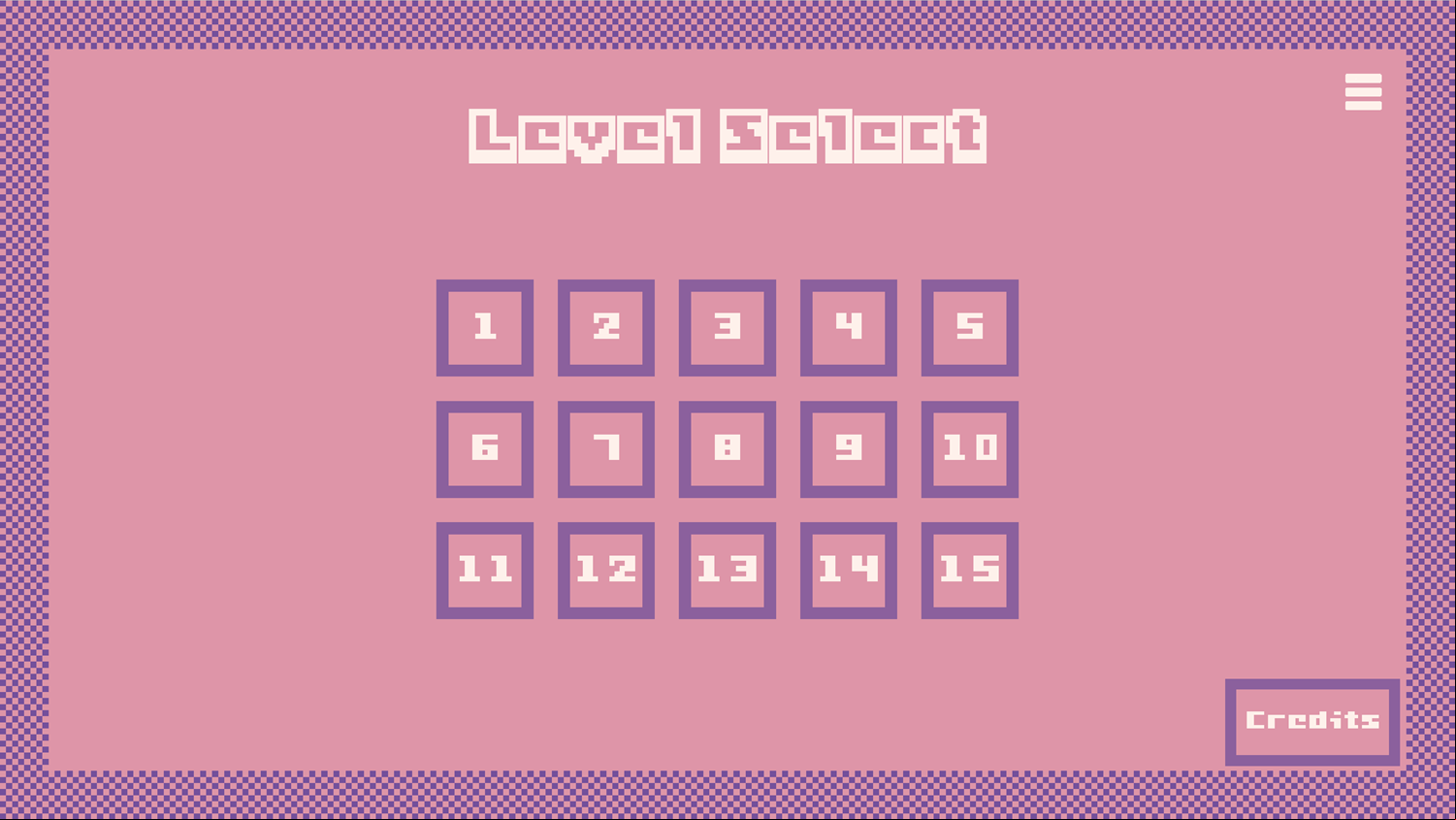 Sokogem Game Level Select Screen Screenshot.