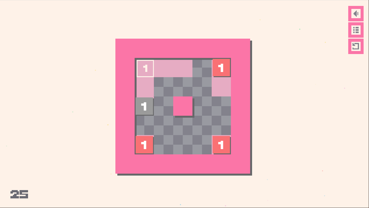 Sokonumber Game Blocked Squares Screenshot.